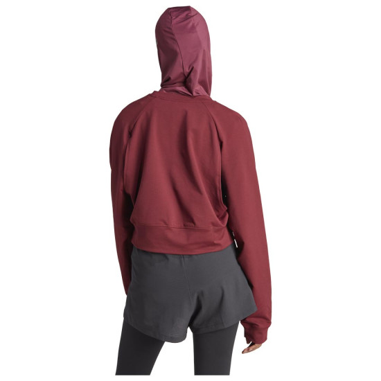 Adidas Γυναικείο φούτερ Power AEROREADY Crop Cover -Up